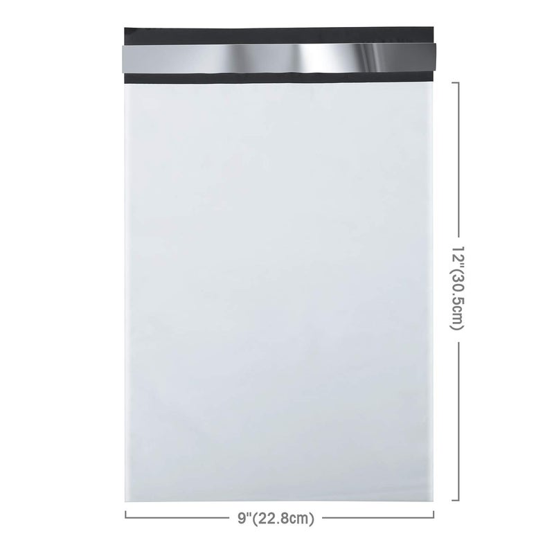 Fuxury 9x12 200 Pcs White Poly Mailers Shipping Envelopes, Self-Seal Envelopes, Enhanced Durability Multipurpose Shipping Bags Envelopes, Keeps Items Safe & Protected - Image 4